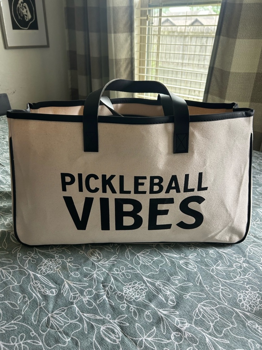 Canvas Tote Bag - 'Pickleball Vibes'